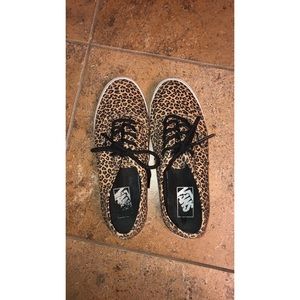 Leopard Print Vans | Men 6, Women’s 7.5